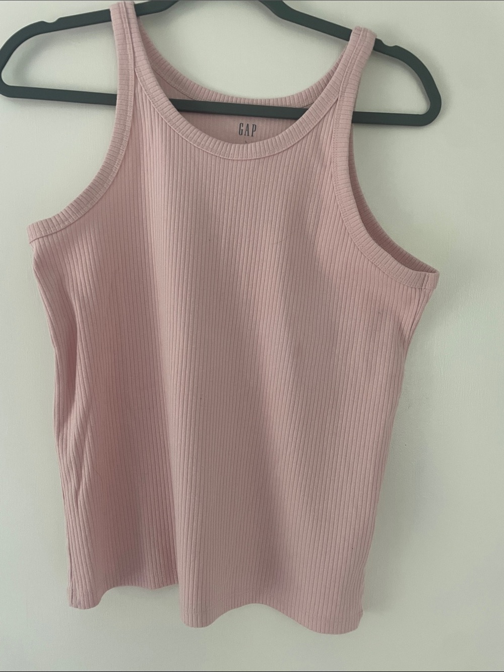 GAP Rib Knit Tank Top - Pink, L